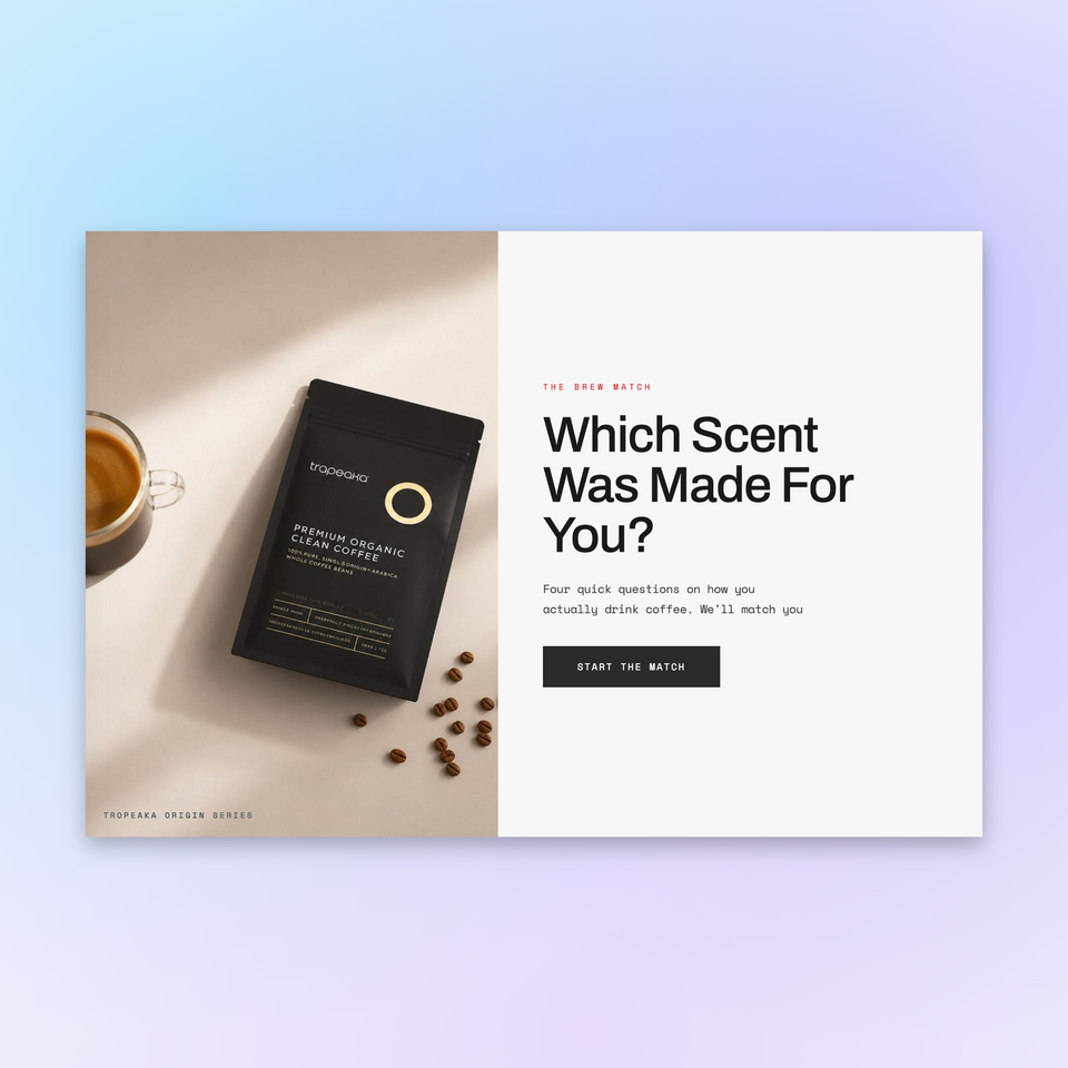 Quiz & bundle funnels