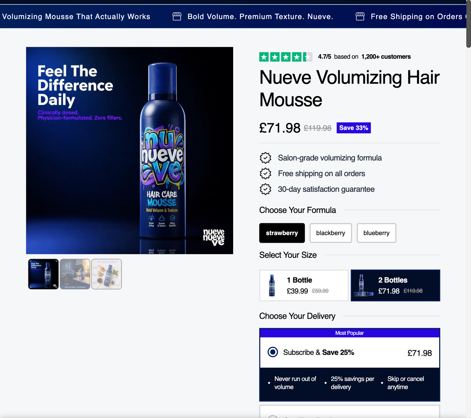 Generated store preview for Nueve